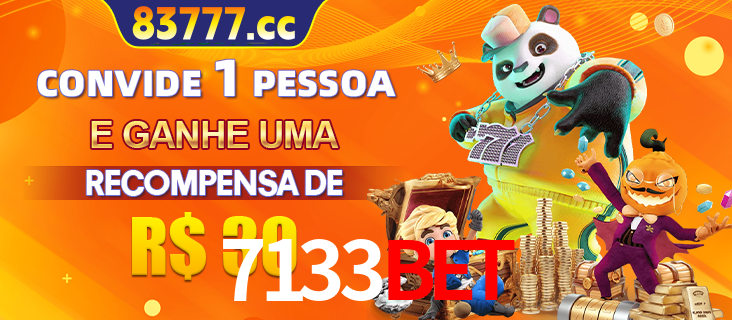 Banner institucional da 7133bet sobre parceria de marcas e criação de uma marca de excelência, apresentando os mascotes de jogos populares como o Fortune Tiger.